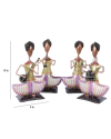 Solid Wood Figurines Set of 4 Solid Wood Figurines Set of 4